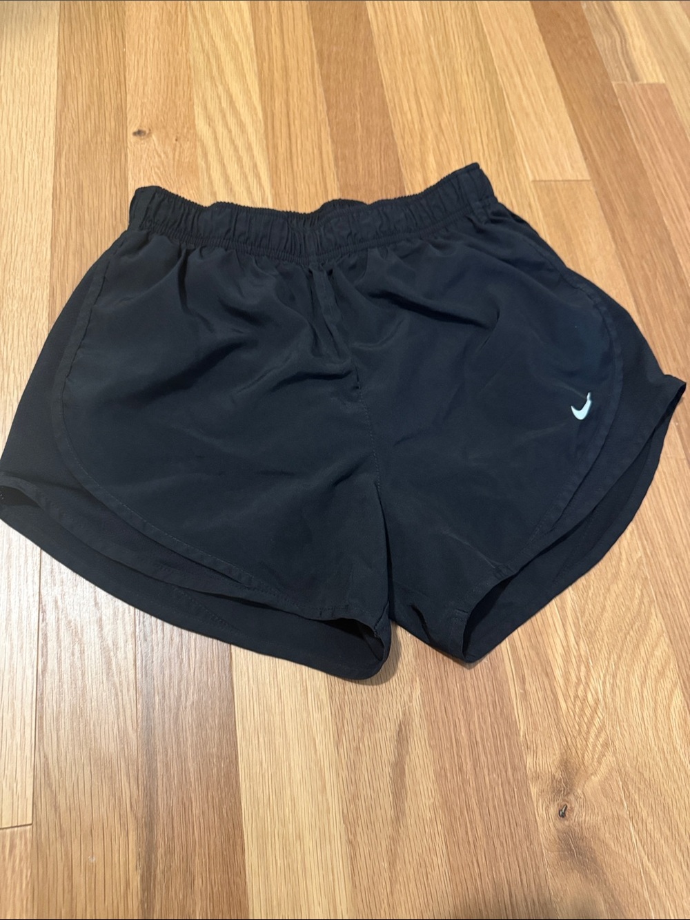Nike Black Women's Athletic Running Shorts with Swoosh